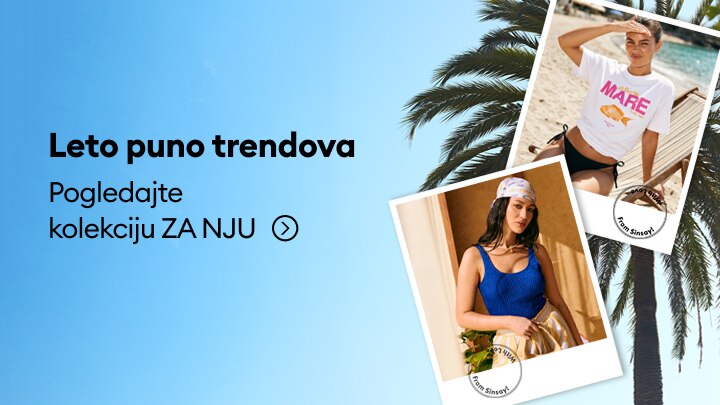 Promocija letnje kolekcije za žene brenda Sinsay sa pozivom da se istraže aktuelni modni trendovi.