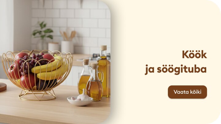 Köögi ja söögitoa nõude ning serveerimisvahendite kollektsiooni tutvustus, mis kutsub kasutajat avastama tootevalikut ja looma hubast kodust söögikeskkonda.