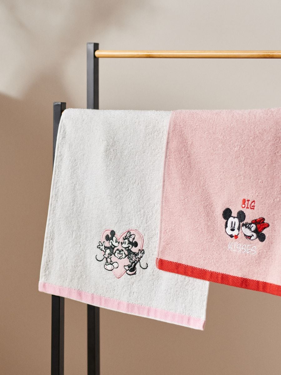 Ručnik 2 pack Mickey Mouse - pastelnoružičasto - SINSAY