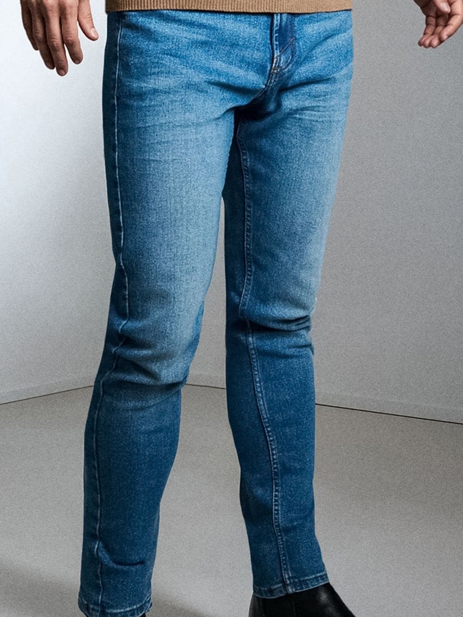 Τζιν slim fit - ναυτικο μπλε - SINSAY