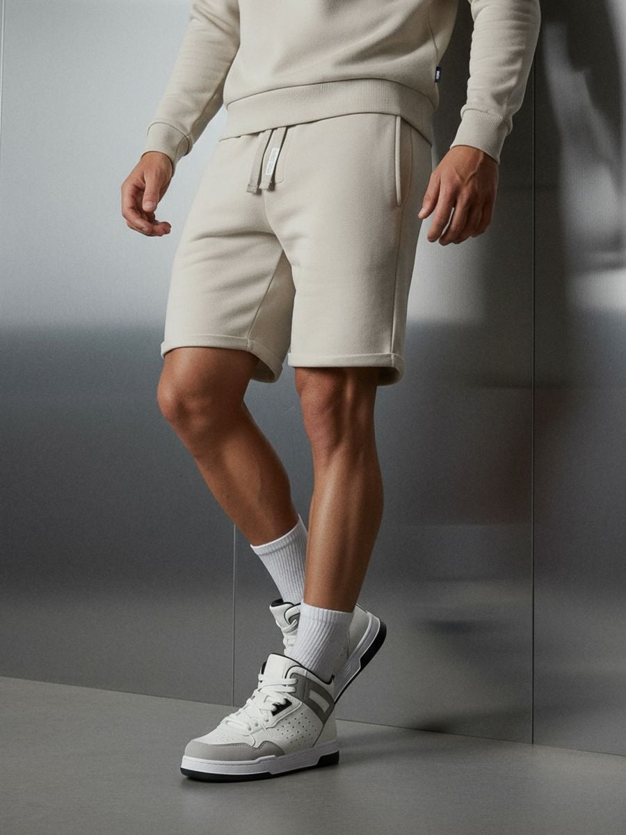 Slim fit kratke hlače - bež - SINSAY