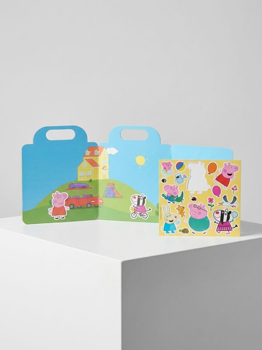 Knjiga sa naljepnicama Peppa Pig - roze - SINSAY