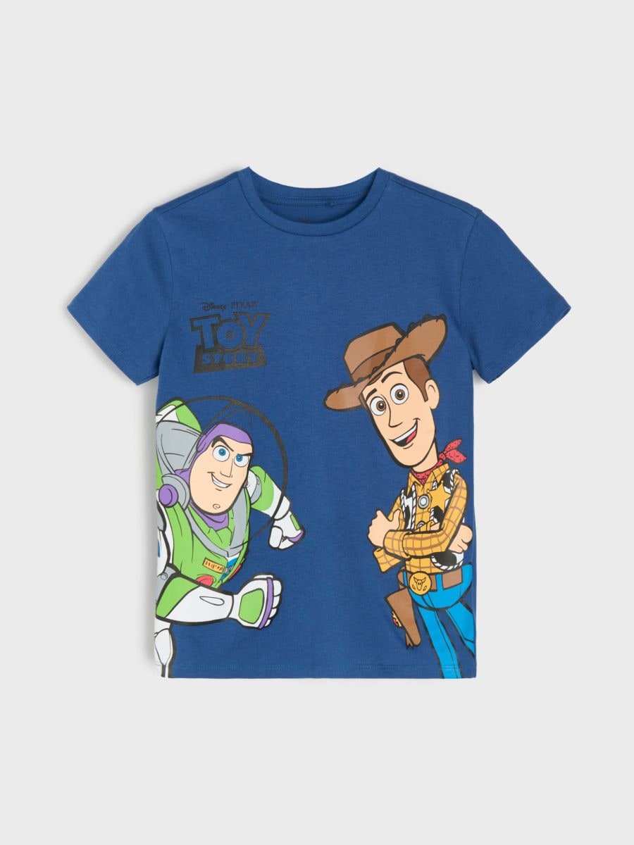 Памучна маица со принт Toy Story - mid blue - SINSAY