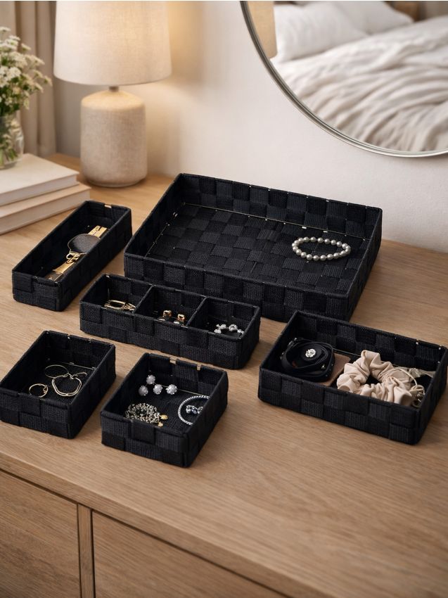 Set Organizer mit geflochtenem Muster 6 pack