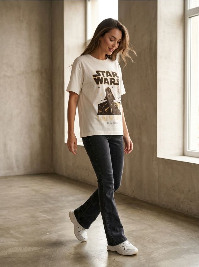 T-Shirt mit Print Star Wars