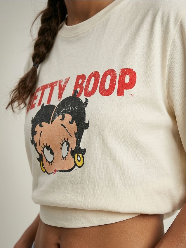 T-Shirt mit kleinem Print Betty Boop
